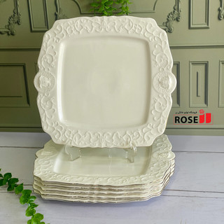 پیش دستی۶عددی چینی طرح ورساچه لب طلا